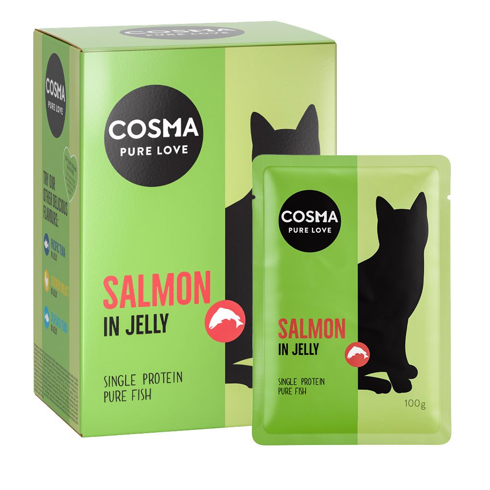 Cosma Original Pouches in Jelly Saver Pack 24 x 100g Mixed Pack (4 Varieties)