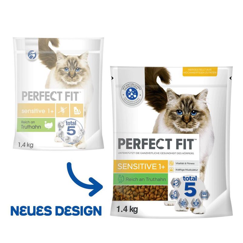 Perfect Fit Sensitive 1+ Rich in Turkey 1.4kg