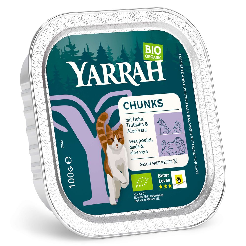 Yarrah Organic Chunks in Gravy 6 x 100g Fish with Organic Spirulina