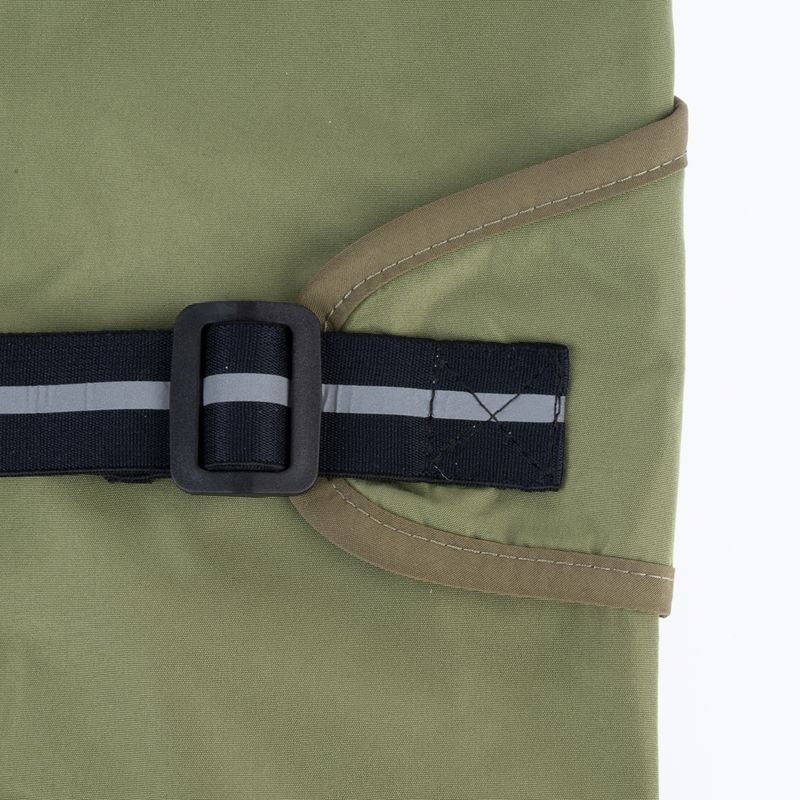 TIAKI Dog Raincoat - Olive approx. 40cm (Back Length)