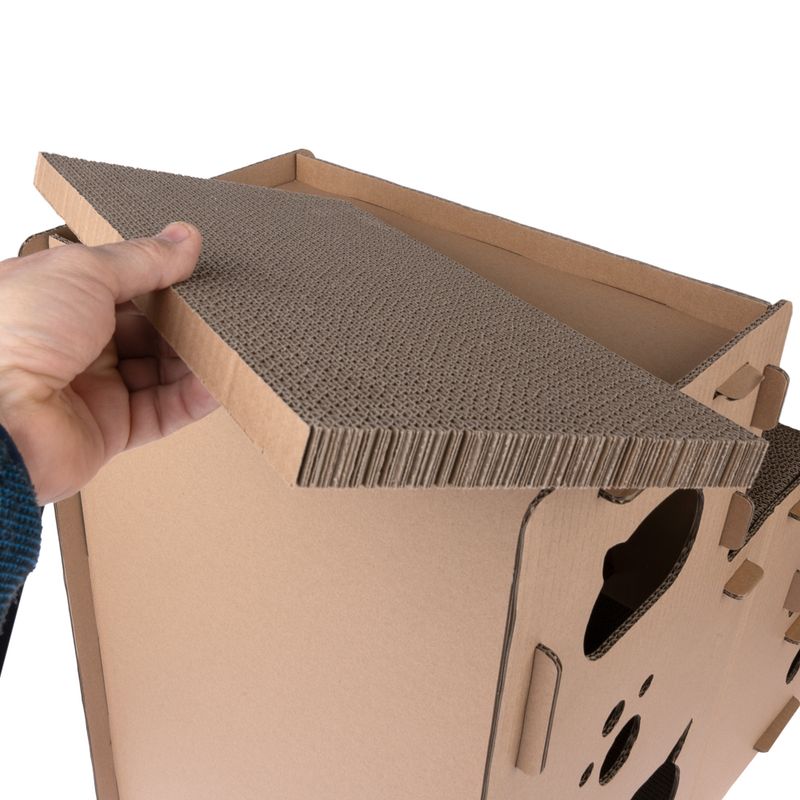 TIAKI Scratching Stairs Puzzle for Cats 70 x 40 x 60 cm (L x W x H)