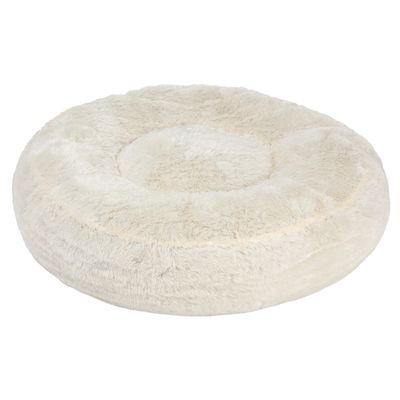 Fluffy Dog Bed Beige 65 x (H) 20cm