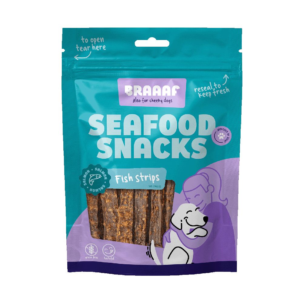 Braaaf Fish Strips 70 g Salmon (2 x 70 g)