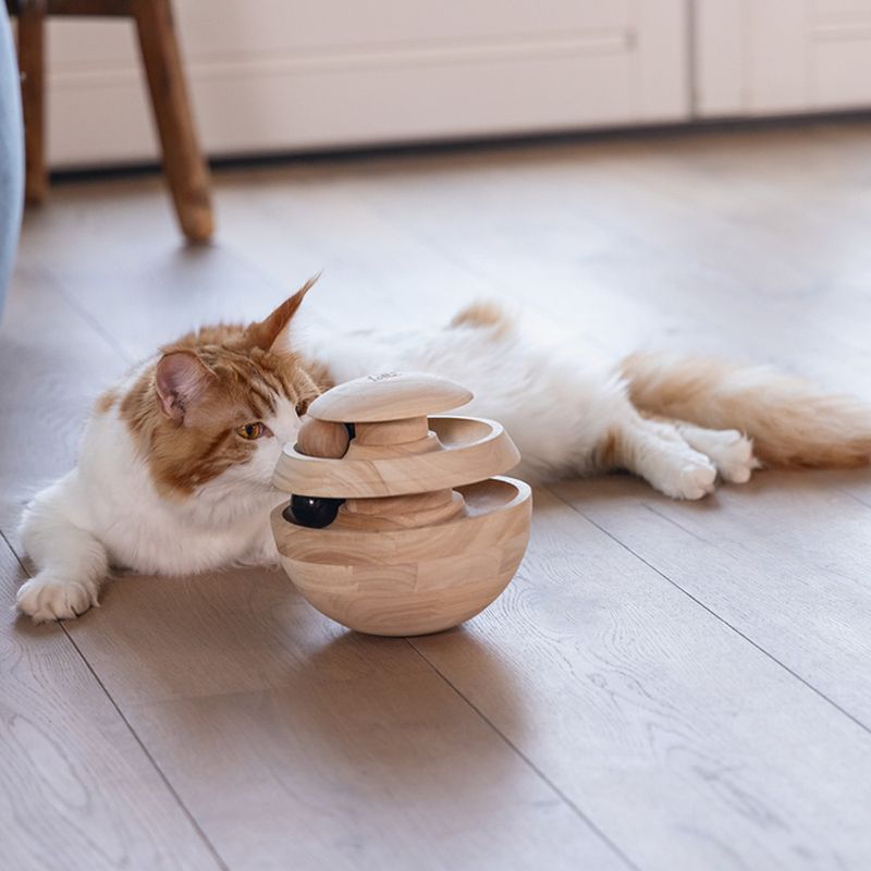 Designed by Lotte Neya Wooden Cat Toy approx. 16cm (diameter)