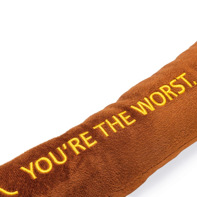 Beeztees BBQ Sausage Dog Toy with Rope approx. 7 x 60cm (diameter x L)