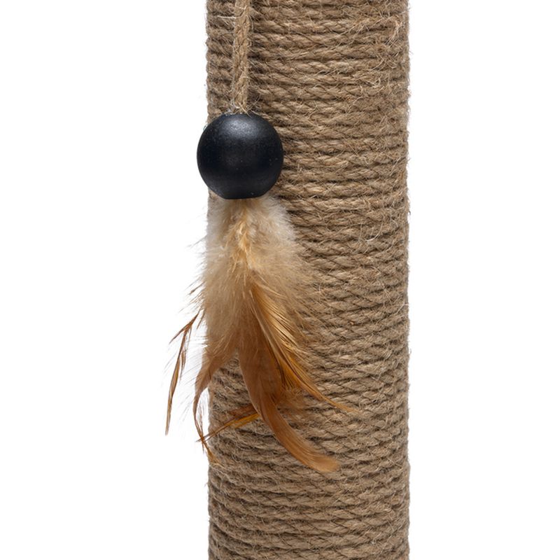 Designed by Lotte Zavi Wooden Scratching Post brown