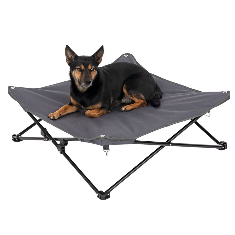 TIAKI Sun Stripes dog bed L 80 x W x H 80 x 30 cm
