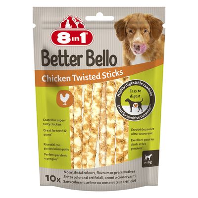 8in1 Better Bello Chicken Twisted Sticks 10 Sticks (60 g)