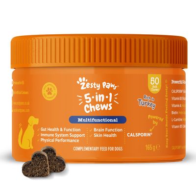 Zesty Paws 5-in-1 Chews Multifunctional - Turkey 90 Chews