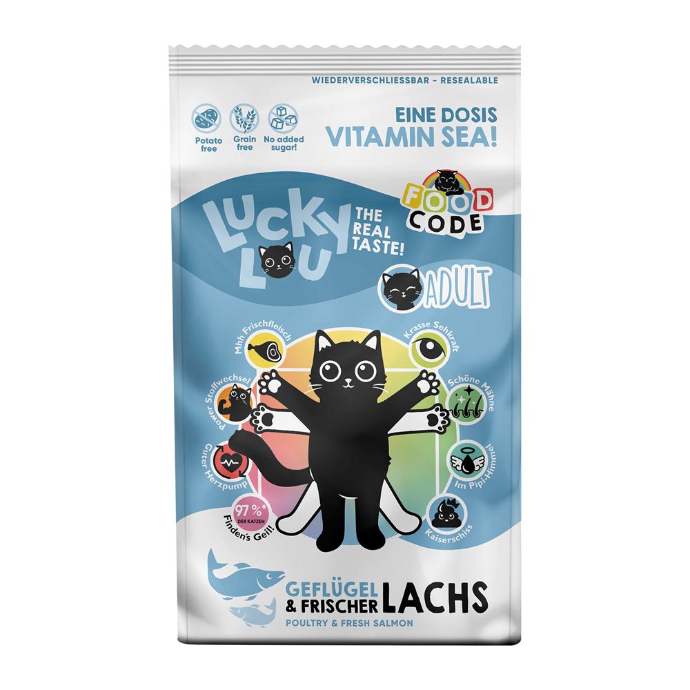 Lucky Lou Adult Poultry & Salmon 340g