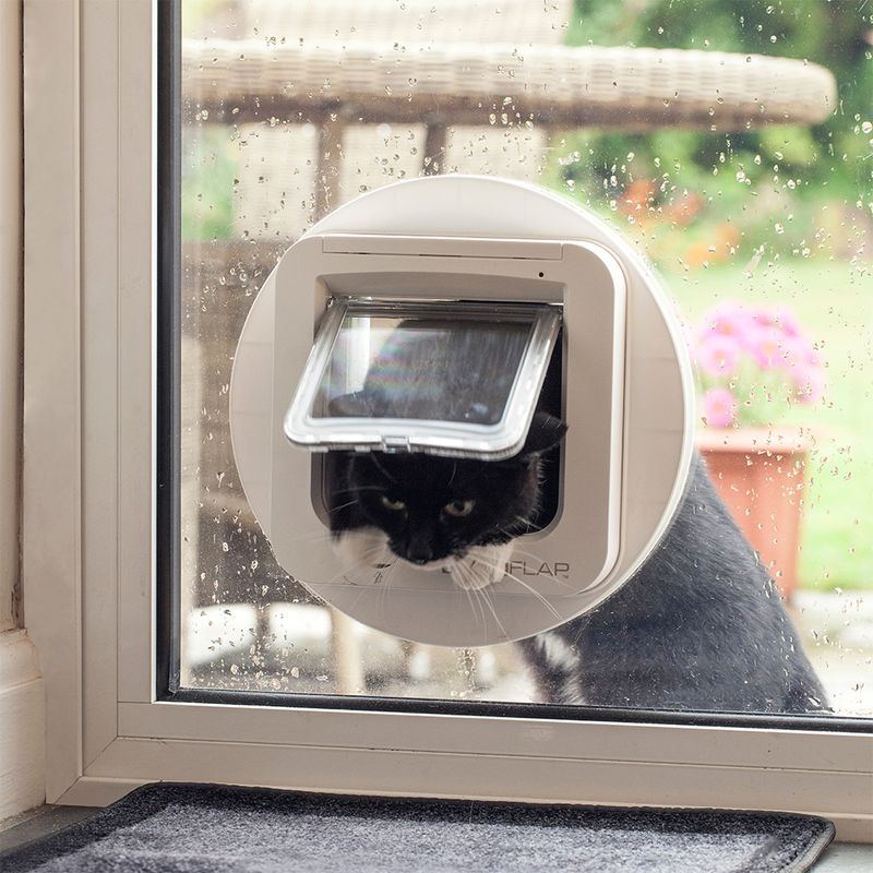 SureFlap Microchip Cat Flap White Cat Flap