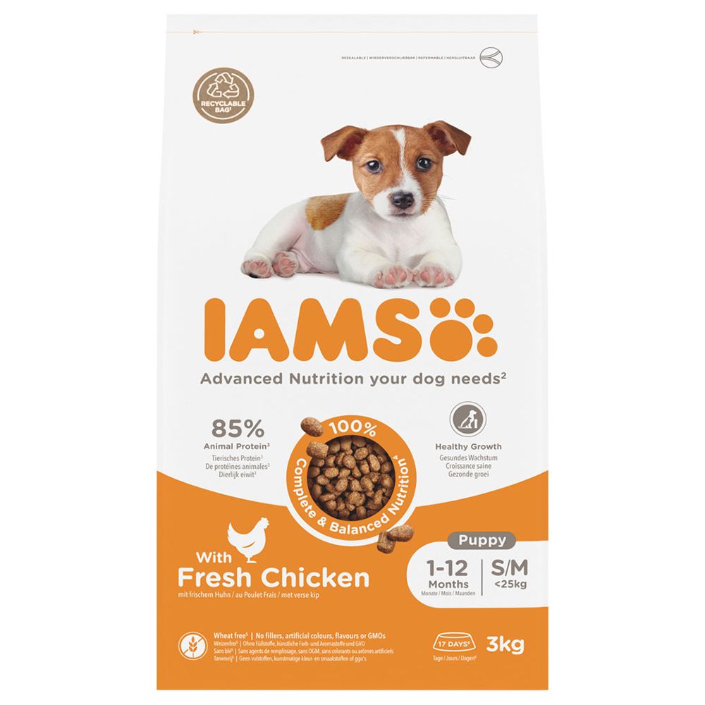 IAMS Advanced Nutrition Puppy & Junior Small & Medium Dog - Chicken 3kg