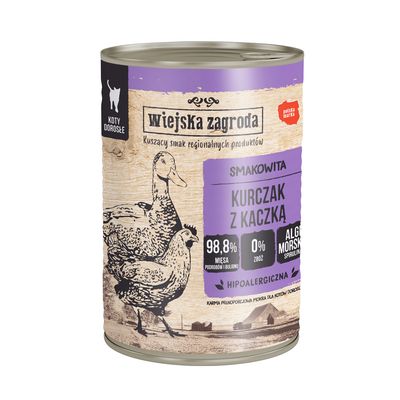Wiejska Zagroda Cat 6 x 400g Chicken with Duck