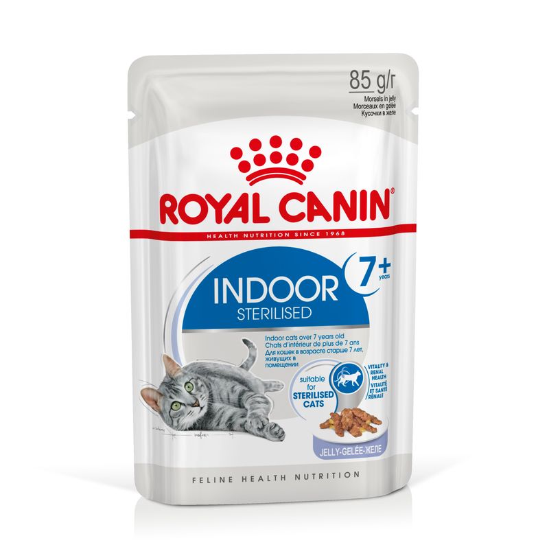 Royal Canin Indoor Sterilised 7+ in Jelly 12 x 85g