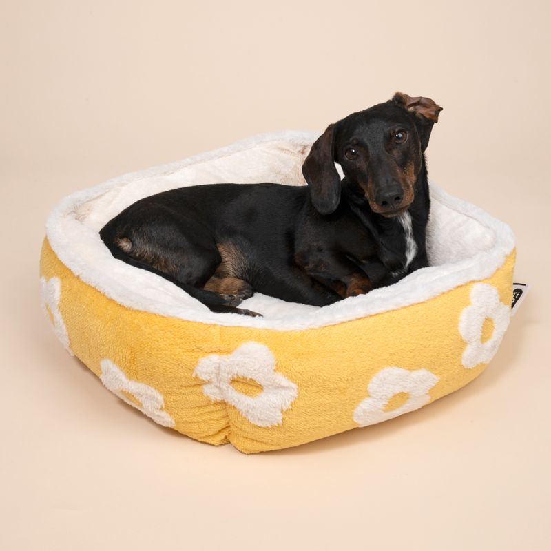 TIAKI Flower Dog Bed Round: approx. diameter 51 x (H) 18 cm