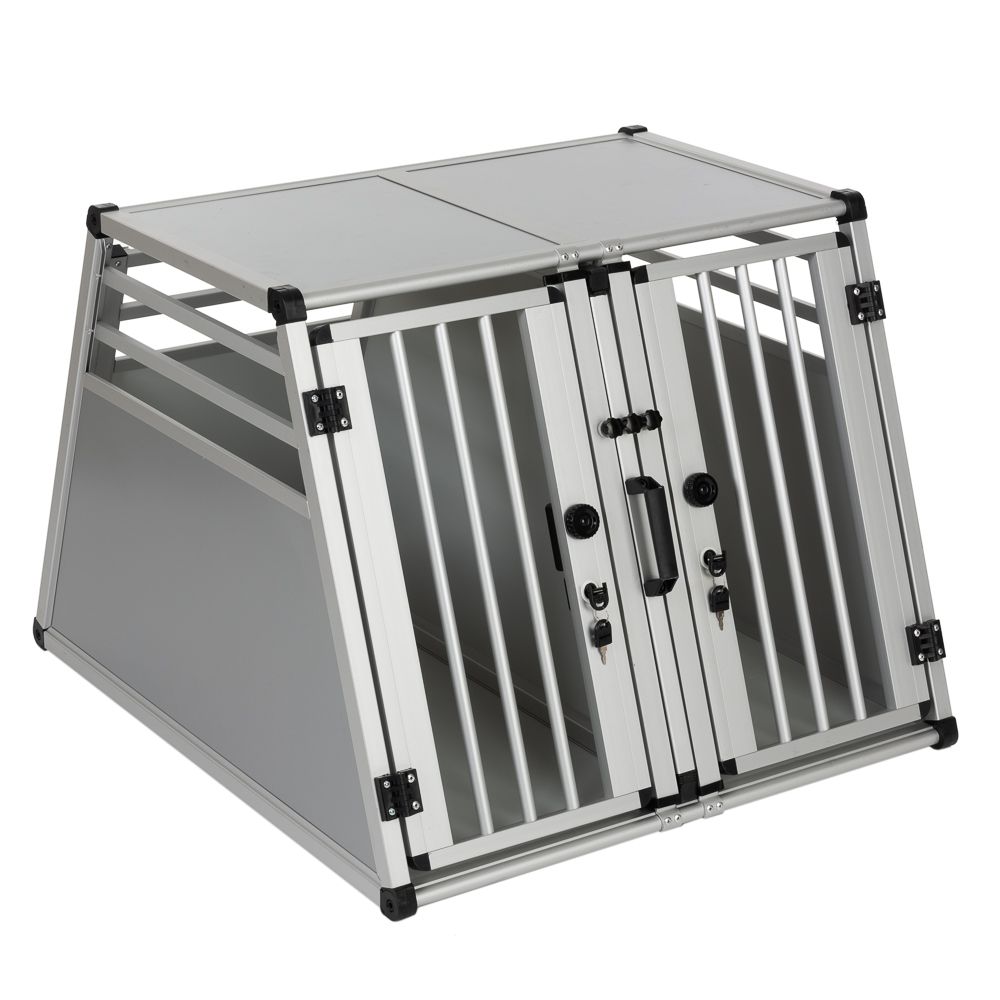 Aluline Double Dog Crate Large: 80 x 92 x 65cm (W x D x H)