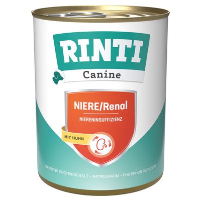 RINTI Canine Kidneys/Renal with chicken 800 g 6 x 800g