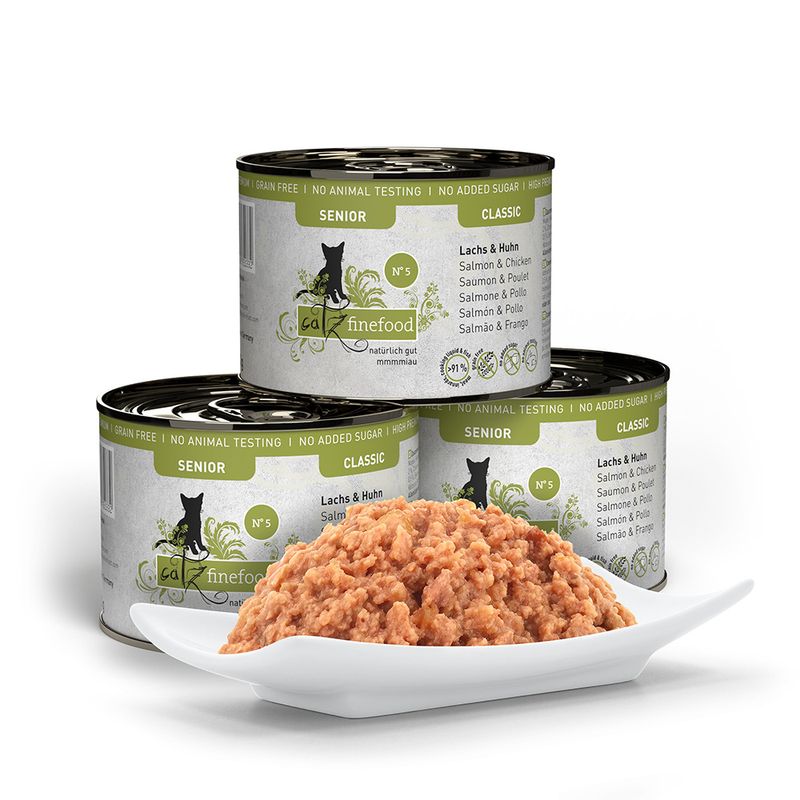 catz finefood Senior 6 x 200g Mixed Pack (3 Varieties)