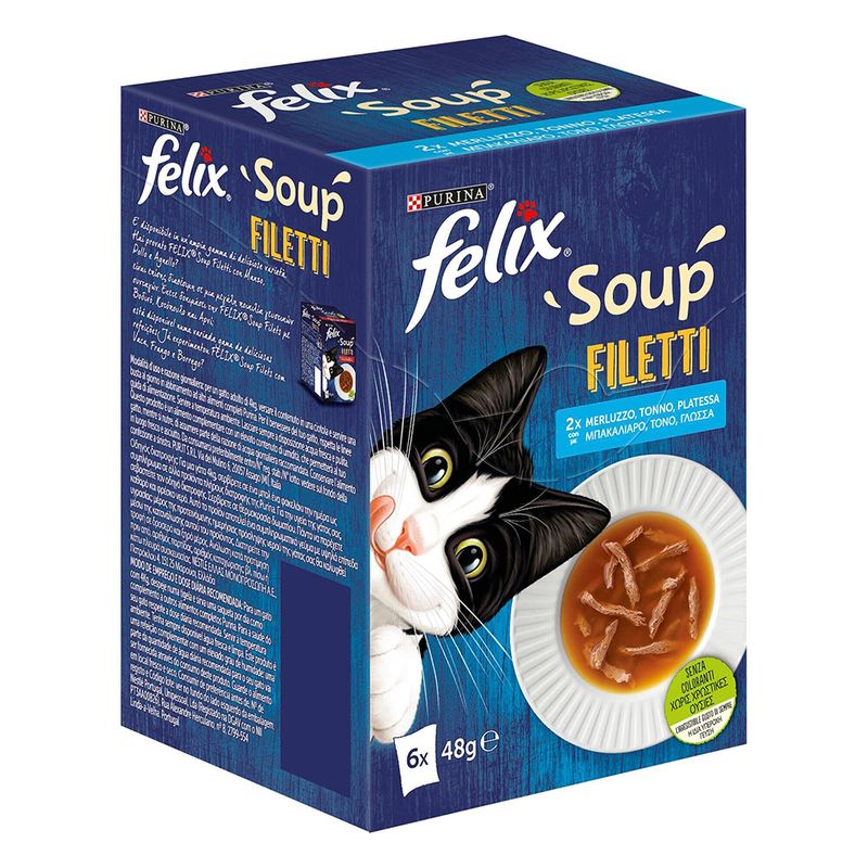 Felix Soup Tender Strips 6 x 48g Farm Selection
