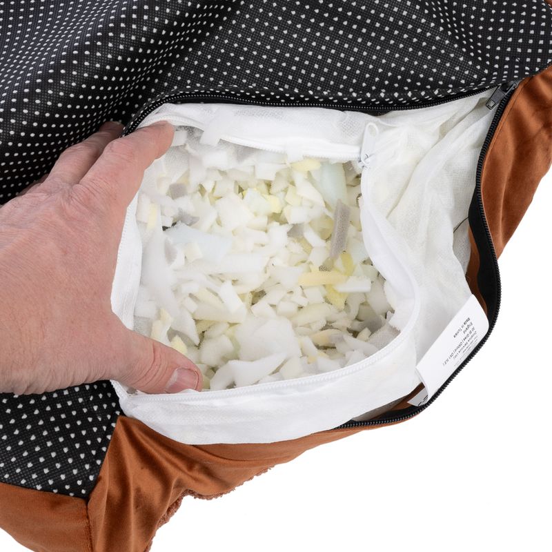 TIAKI Teddy Dog Mattress - Copper Size M: 70 x 50 x 10 cm (L x W x H)