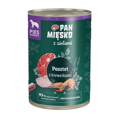 Pan Mięsko Dog 12 x 400g Puppy Turkey with Beef