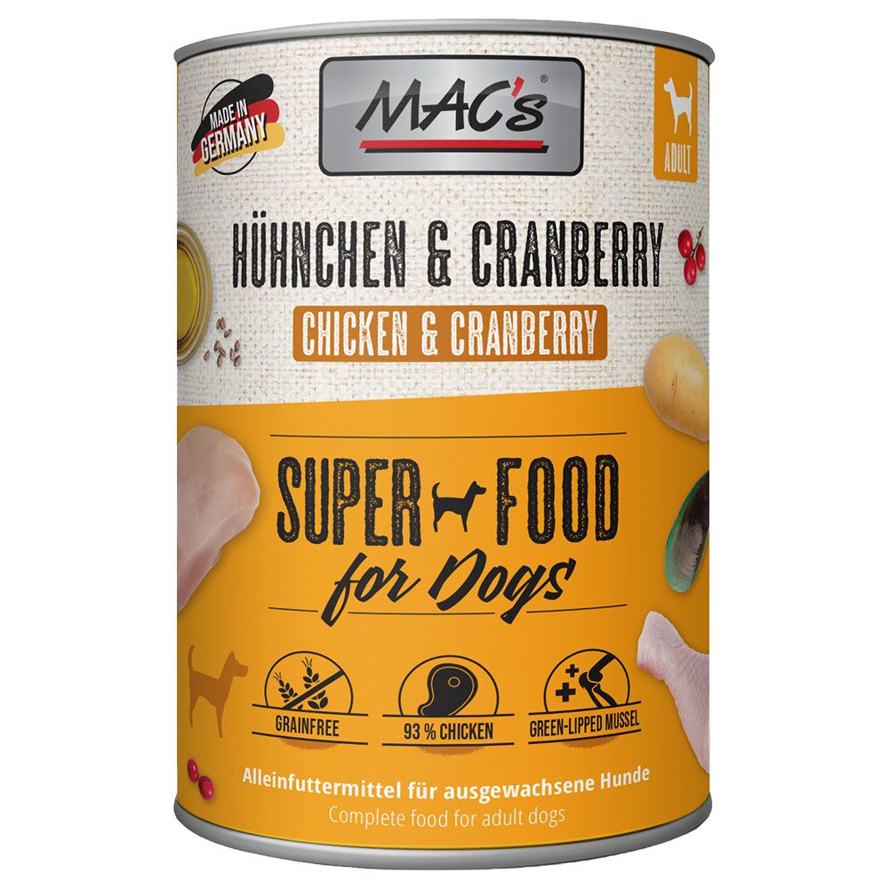 MAC's Adult Superfood Saver Pack 12 x 400g Head meat & carrots