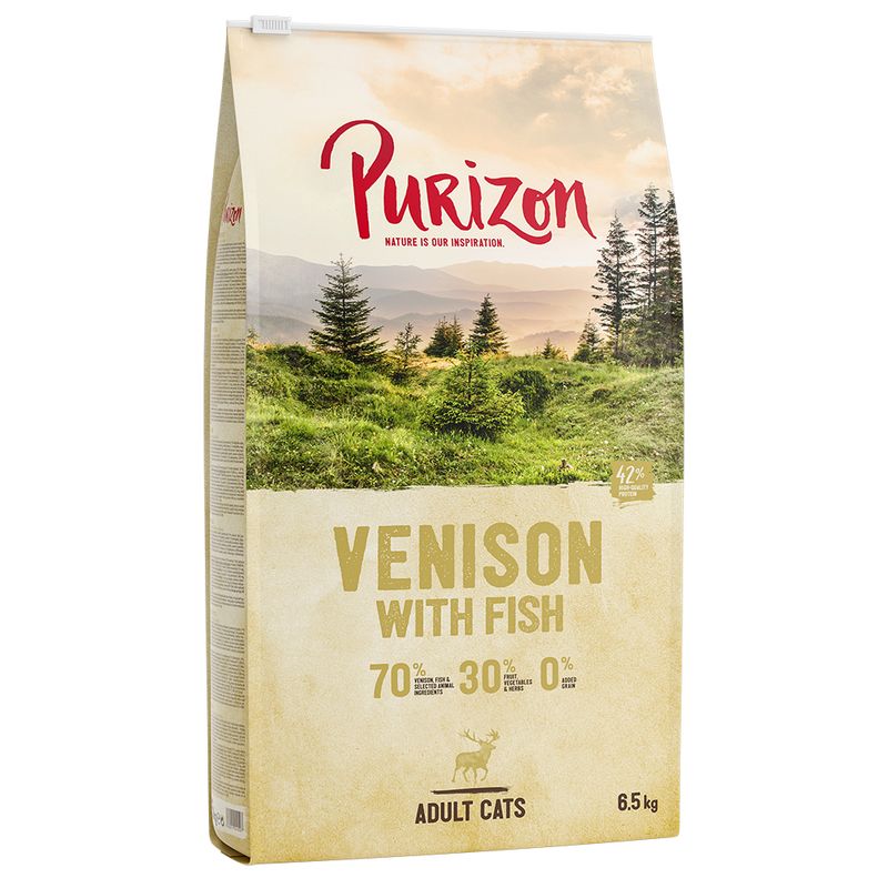 Purizon Adult Grain-Free Dry Cat Food Economy Pack Adult Chicken with Fish (2 x 6.5kg)