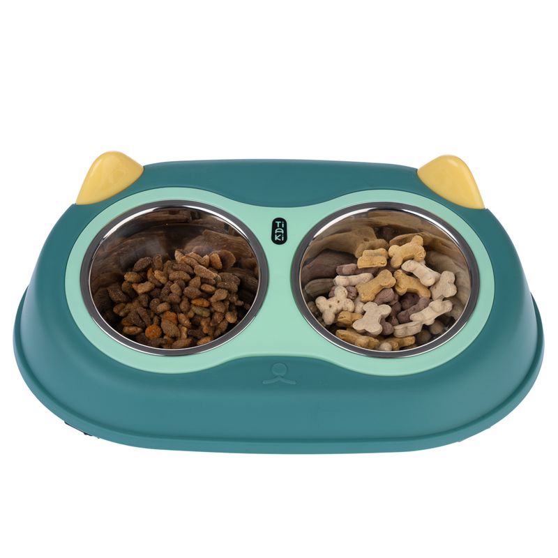 TIAKI double bowl owl 2 x 300 ml
