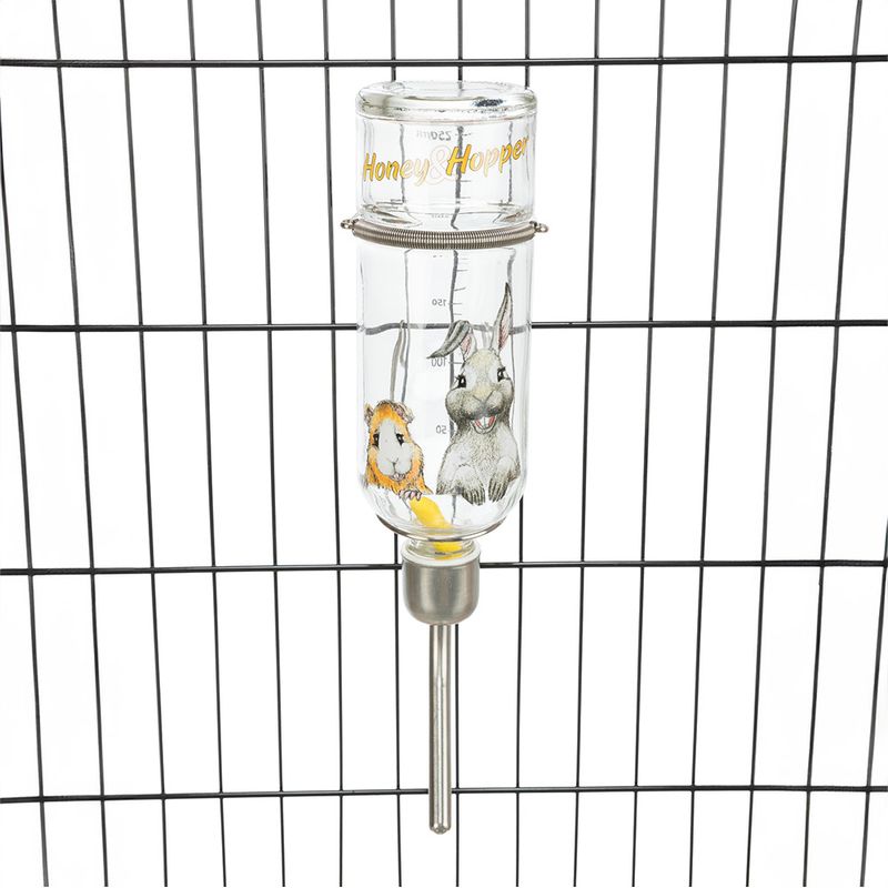 Trixie Honey & Hopper Glass Drinker 250ml