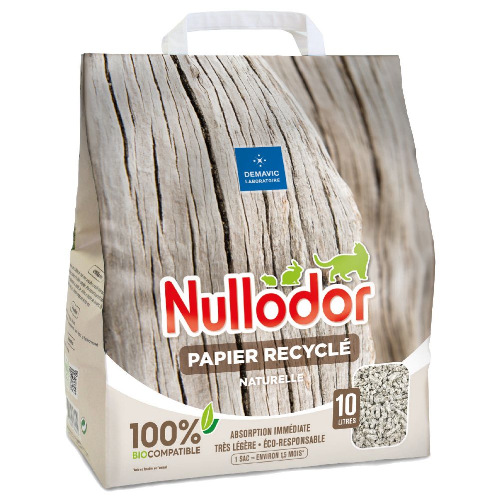 Nullodor Paper Recyclé Cat Litter 2 x 10l