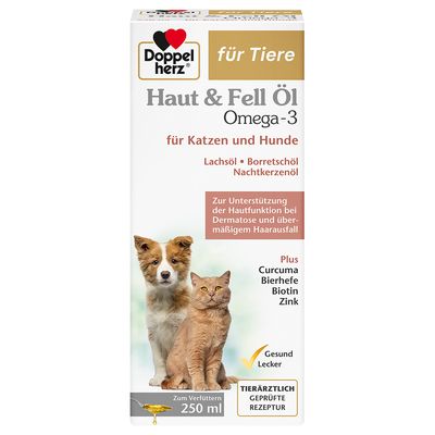 Double Heart Skin & Fur Oil for cats and dogs 250 ml