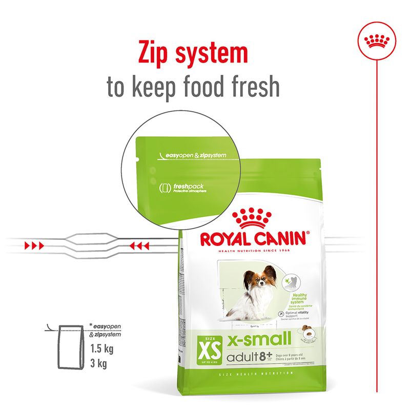 Royal Canin X-Small Adult 8+ 1.5kg