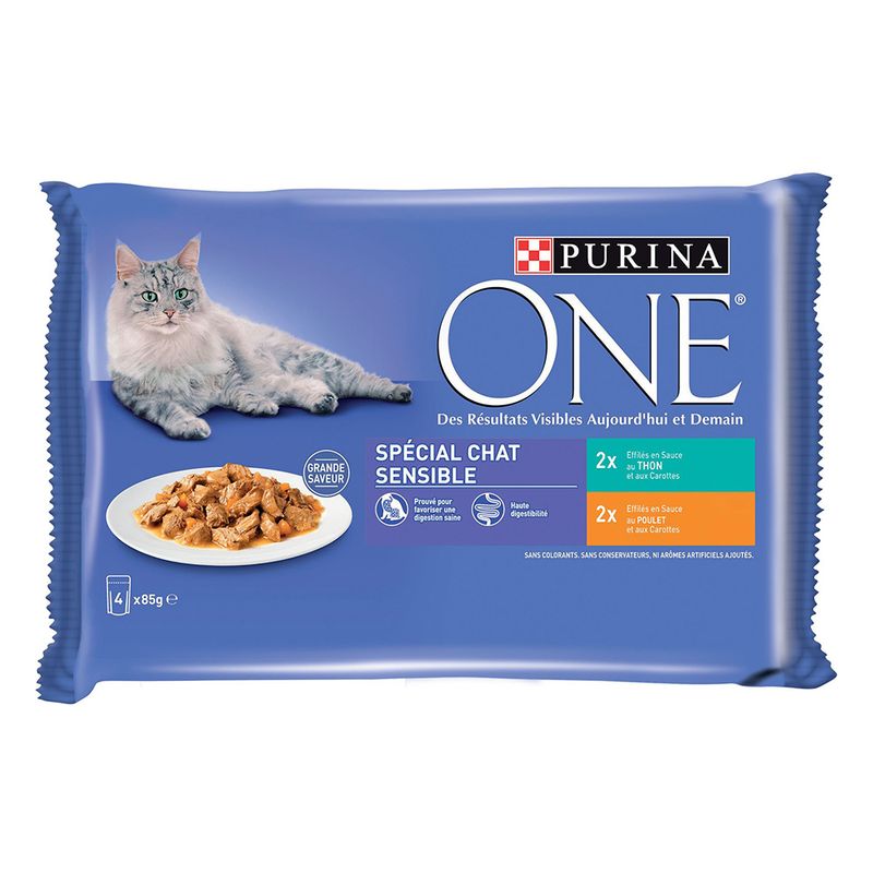 PURINA ONE Saver Pack 24 x 85g Sensitive Chicken & Tuna