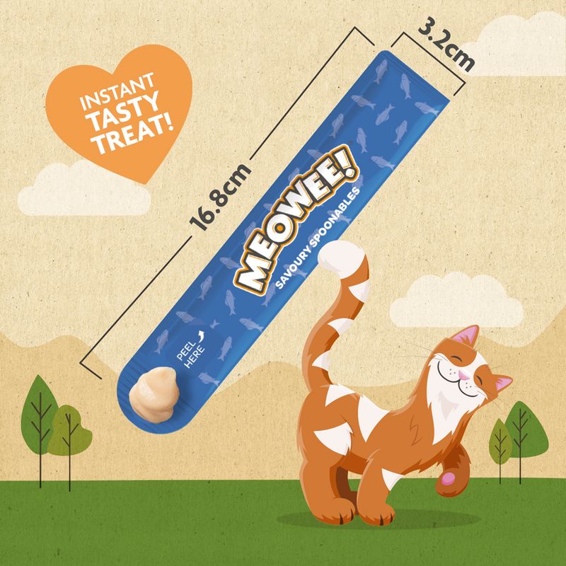 Meowee! Savoury Spoonables 4 x 14g Tuna