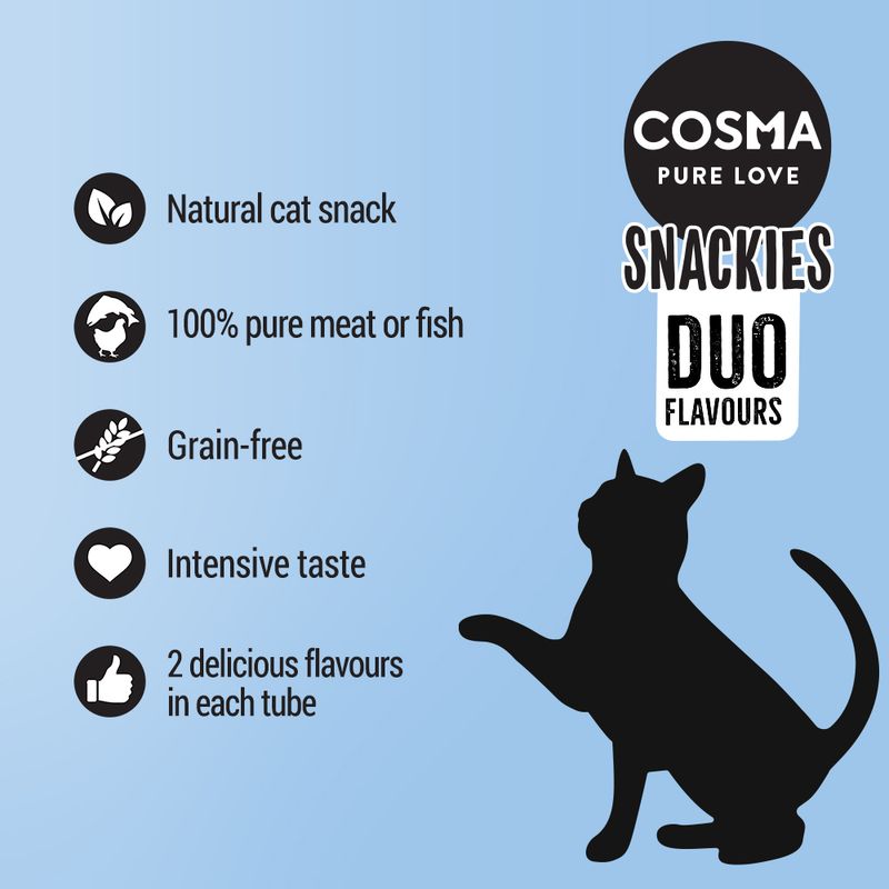 Cosma Snackies DUO 2 in 1 Freeze-dried Cat Snacks Chicken & Tuna (26g)