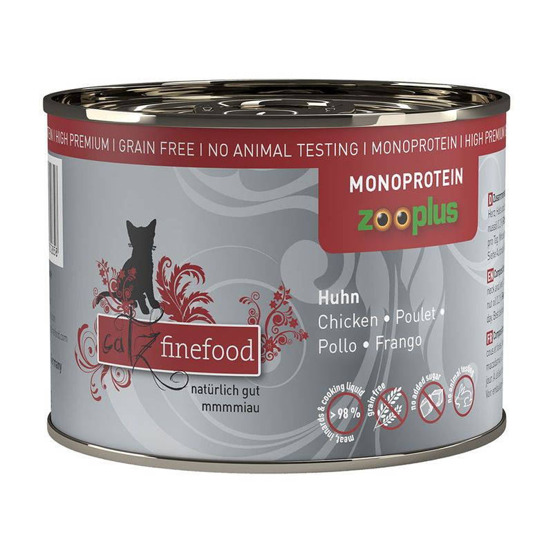 catz finefood Monoprotein Can 6 x 200g Turkey