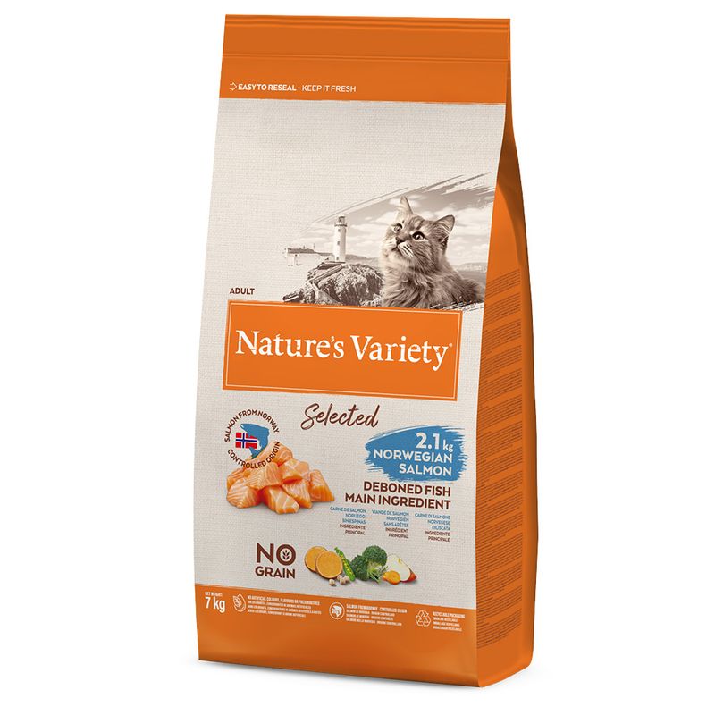 7kg Nature's Variety Dry Cat Food + 12 x 85g Wet Cat Food Free! * No Grain Sterilised Adult Turkey (7kg) + Mixed Pack Bites in Gravy (12 x 85g)