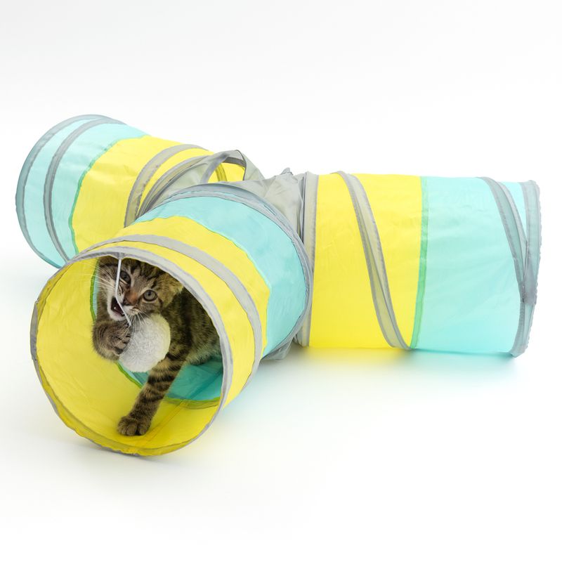 TIAKI Rocket Cat Tunnel in T-Shape diameter 25 x (L) 120 cm
