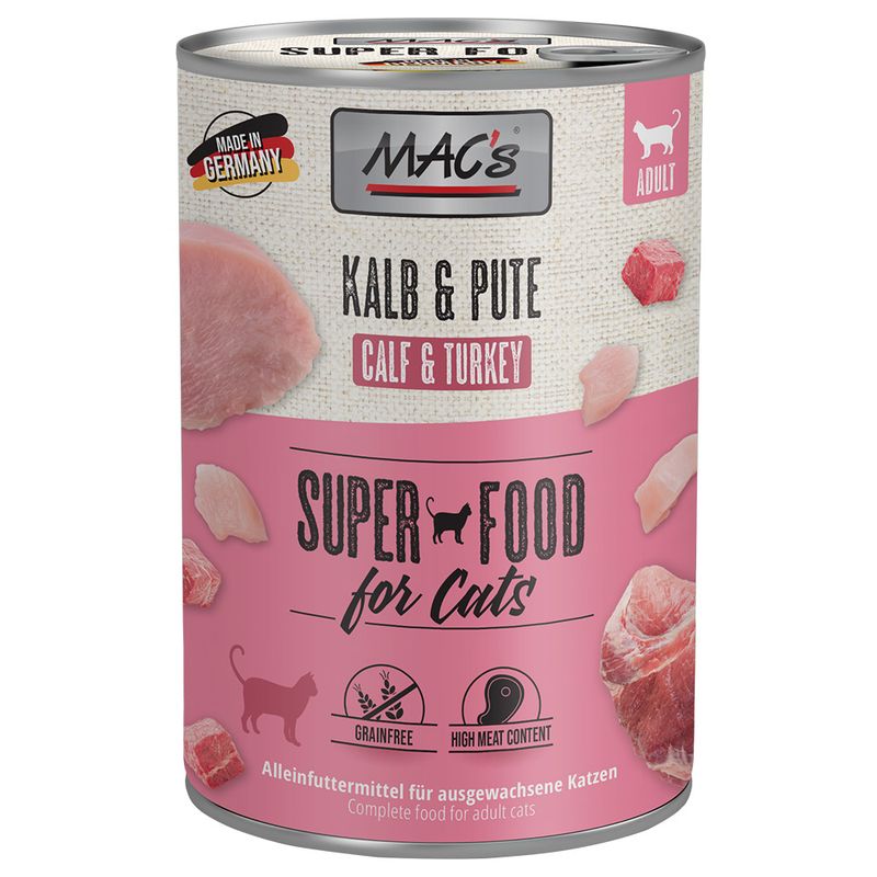 MAC's Cat 6 x 400g Poultry, Beef & Cranberry