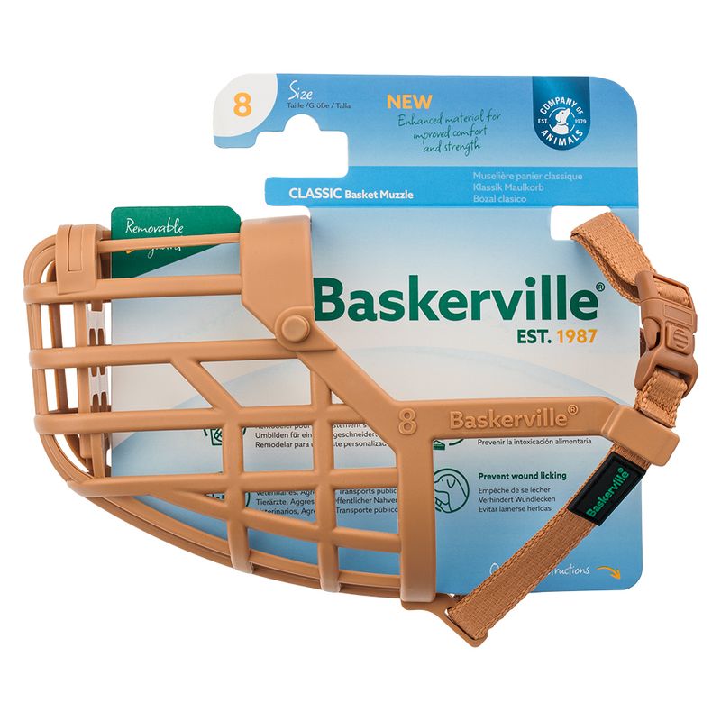 Baskerville Classic Muzzle — Beige Size 5