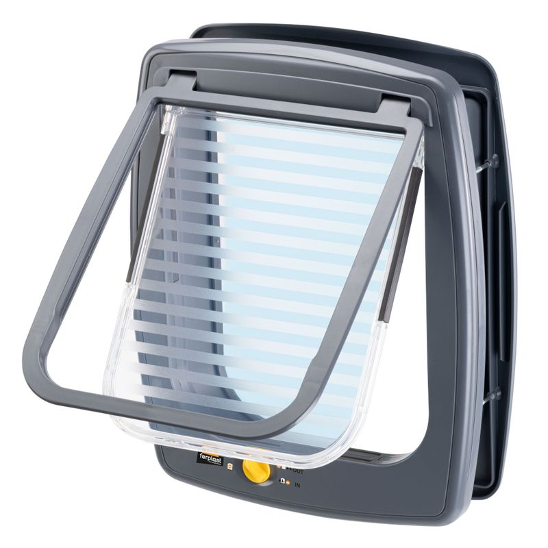 Ferplast Swing 11 Cat Flap - 4 Way Lock Grey