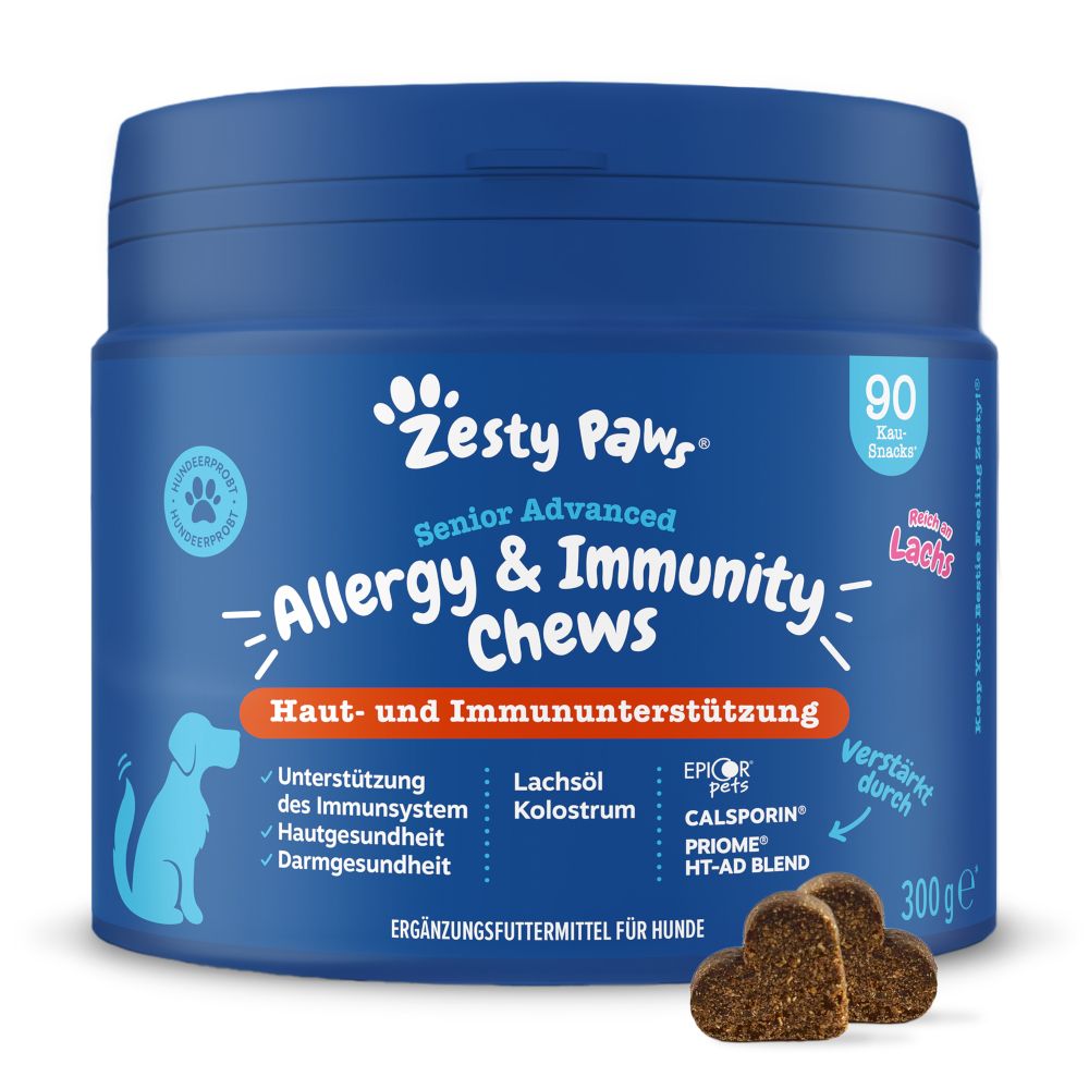 Zesty Paws Senior Allergy & Immunity Skin & Immune Support - Salmon 50 Chews