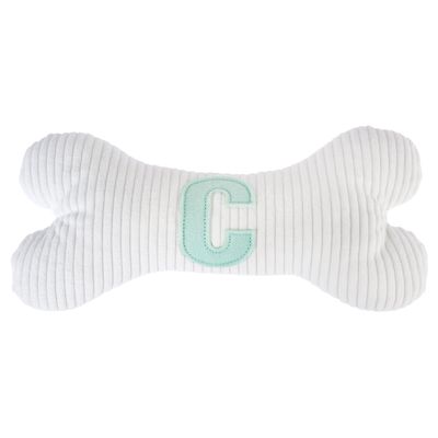 TIAKI Plush Bone with C Initial 26 x 12 x 5.5cm (L x W x H)