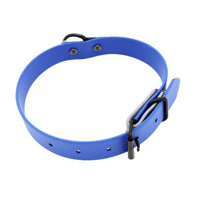 Heim Collar Two-Coloured Riveted - Blue/Grey 40cm long, 25mm wide