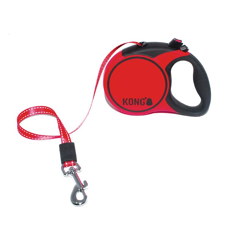 KONG Terrain Dog Lead - Red S: up to 20kg, Length approx. 5m