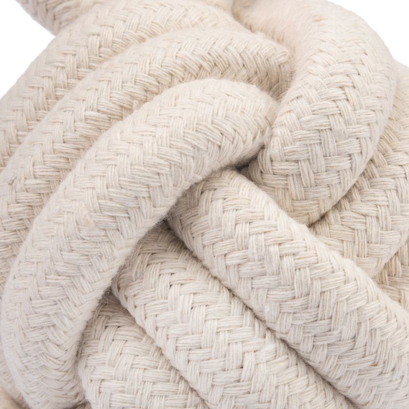 TIAKI Dog Toy Rope Ball with Handle L 23 x Ø 8,3 cm