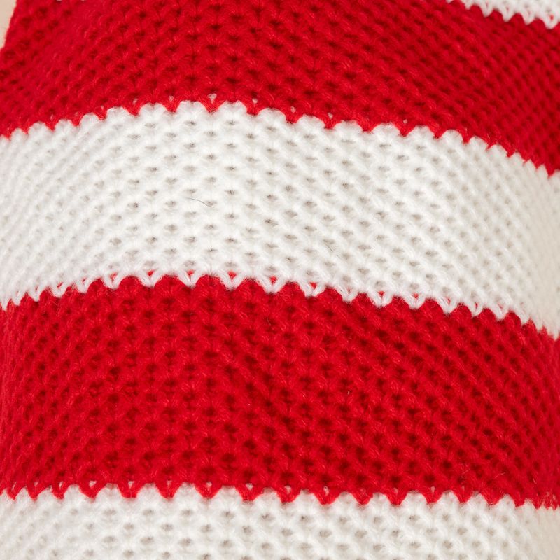 TIAKI Red Striped Jumper for Dogs Size M: approx. 30.5cm Back Length
