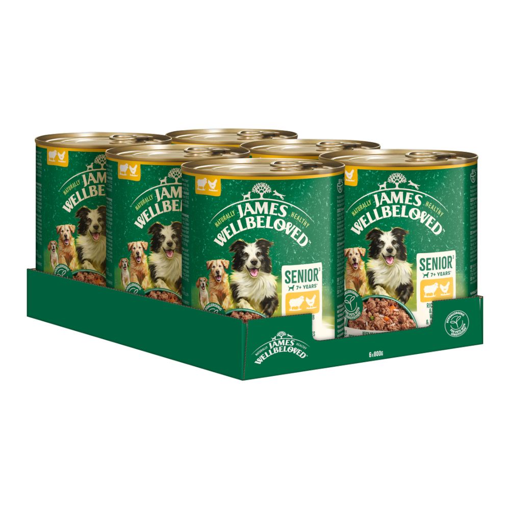 James Wellbeloved Senior Dog Hypoallergenic Lamb & Chicken 6 x 800g