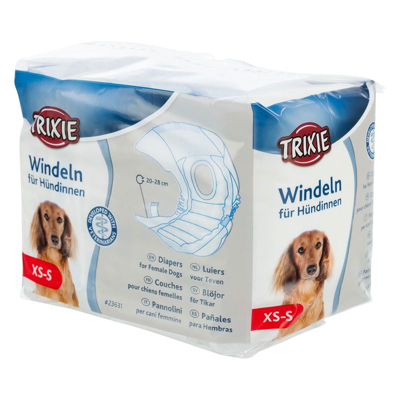 Trixie nappies for female dogs Size XS-S: 20-28 cm, 12 pieces