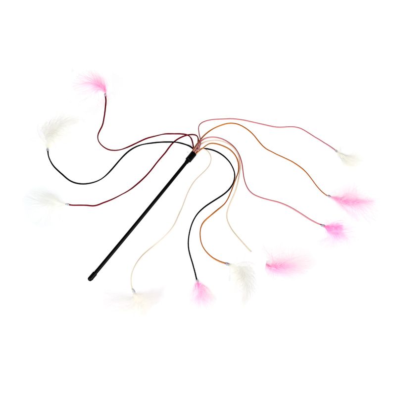 TIAKI Cat Dangler Toy with Laces & Feathers 1 Toy